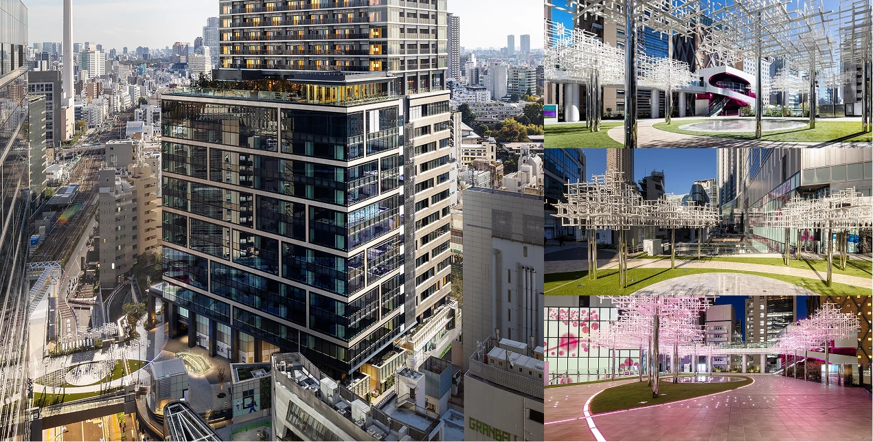 渋谷サクラステージ付近の施設の様子